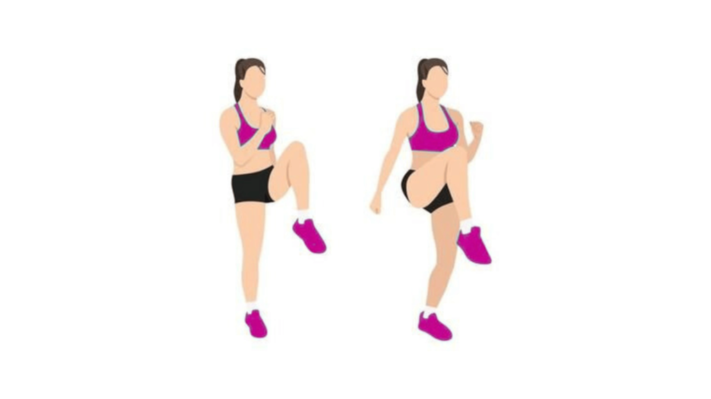 HIIT for Beginners Exercise - High Knees